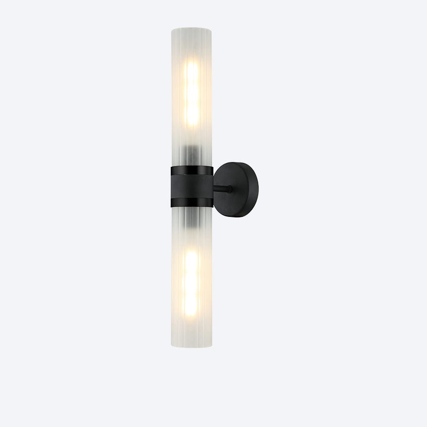 GEORGIA UP & DOWN GLASS RIBBED WALL LIGHT