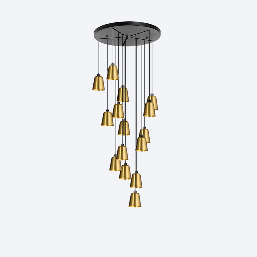 YOSH SHADE 15 DROP CHANDELIER