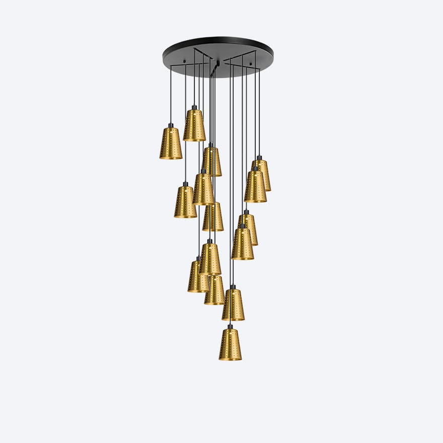 YOSH SHADE 15 DROP CHANDELIER