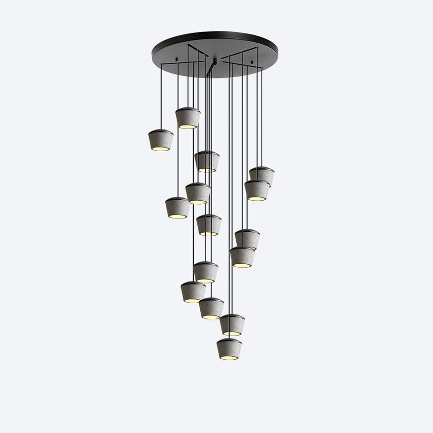 COLADA 15 DROP CHANDELIER