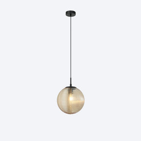 About Space Lighting Georgia Glass Ribbed Pendant Light