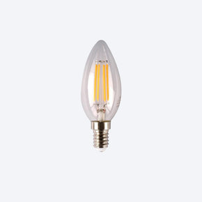About Space Lighting LED Candle Filament E14 4W 2700 kelvin dimmable