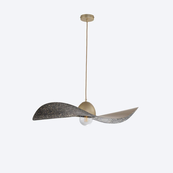 Kapello L Hat Pendant Lamp Black with Gold Inside E27 IP20 Diam: 760mm ...
