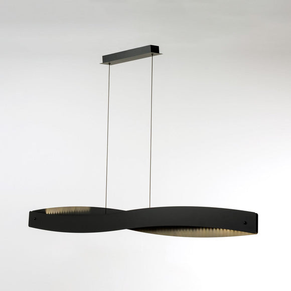 GILDA LED LINEAR PENDANT BLACK ON
