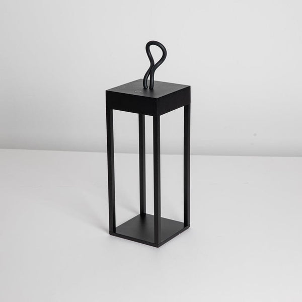 Martin Outdoor Rechargeable Table Lamp in Sand Black Finish 4W 3000K 220lm CRI80 IP54 D120mm x