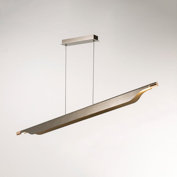 OBERON LED LINEAR PENDANT GREY ON