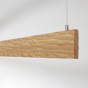RIDGES RECTANGULAR TIMBER LINEAR PENDANT