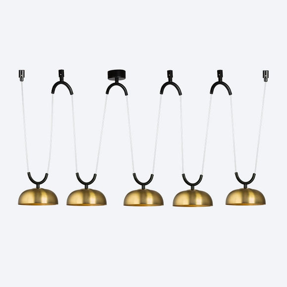 Ziggy LED Yosh Shade B Brass Pendant Light