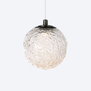 About Space Lighting Yosh Clear Rippled Glass on Caterpillar 1 Black