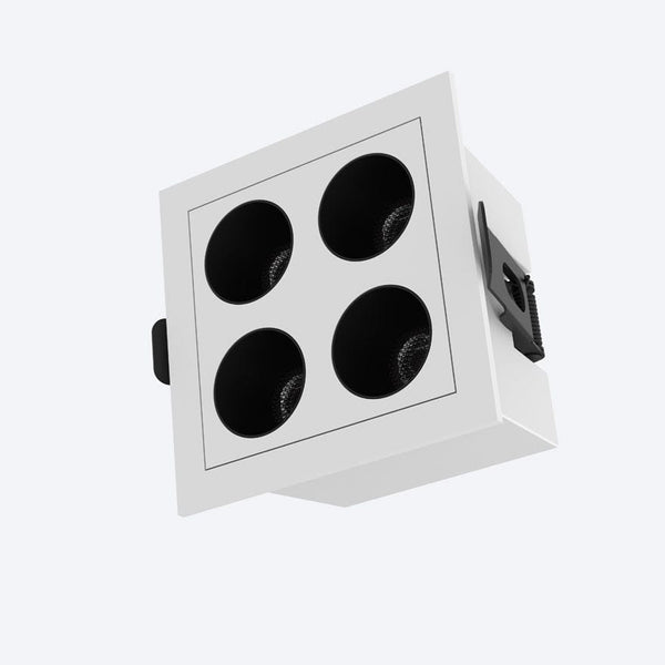 Darc Rec 4 Grille Downlight WH Inner BK 8W 560lm 3K CRI90 38deg Size:L ...