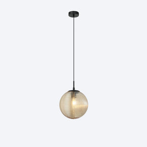 About Space Lighting Georgia Glass Ribbed Pendant Light 