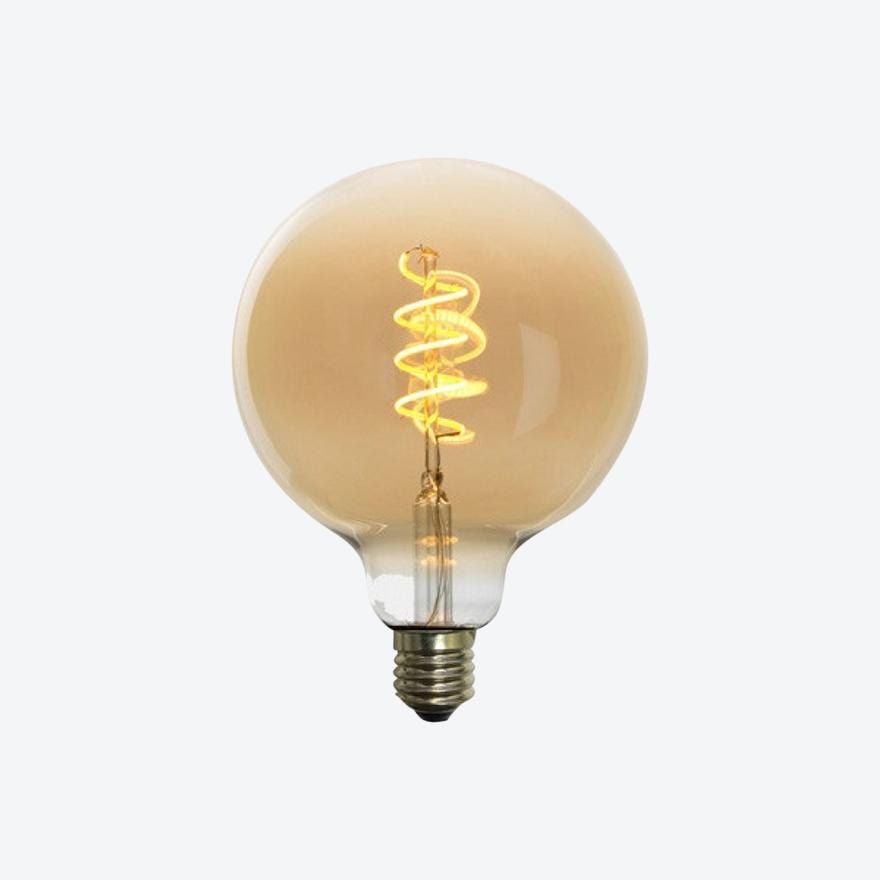 G125 E27 Amber Filament 5W Led Soft 300lm 2200K Dimmable