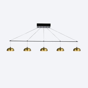 Zoro Linear 5 LED with Yosh Shade B Brass pendant light
