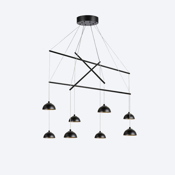 Zoro Multi 8 Yosh Shade E Black Pendant Light