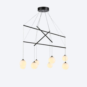 Zoro Multi 8 Yosh Shade Black Pendant Light