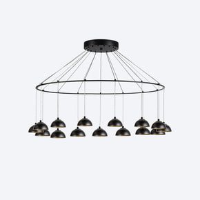About Space Lighting Zoro Round 15 Light Dimmable Pendant Light with Yosh shade